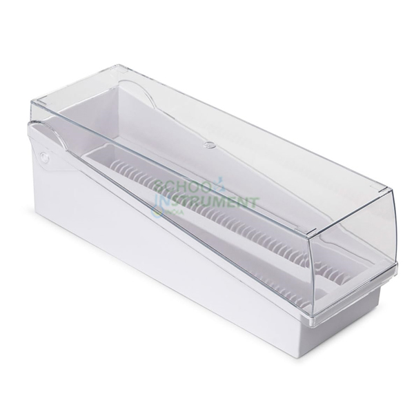 Slide Storage Rack with Clear Lid, Plastic